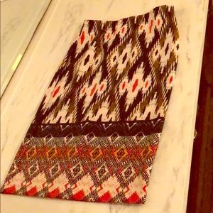 Anthropologie Maeve Aztec Tribal Print Skirt
